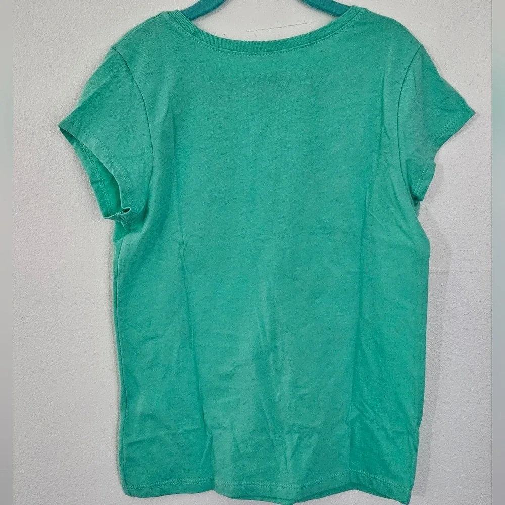Children's Place‎ Turquoise Unicorn Rainbow Dream Graphic T-Shirt Size M 7/8 NWT